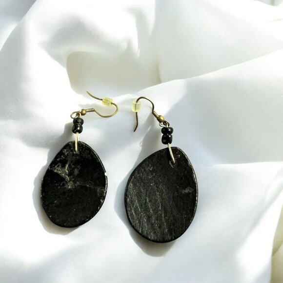 Handcrafted Drop Earrings With Elephant & Ostrich Designs Shell Material - Picture 2 of 8